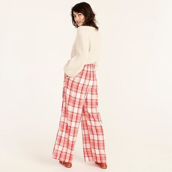 J. Crew Snowy Stewart Tartan Flannel wide-leg Pajama Pants - Picture 3 of 3